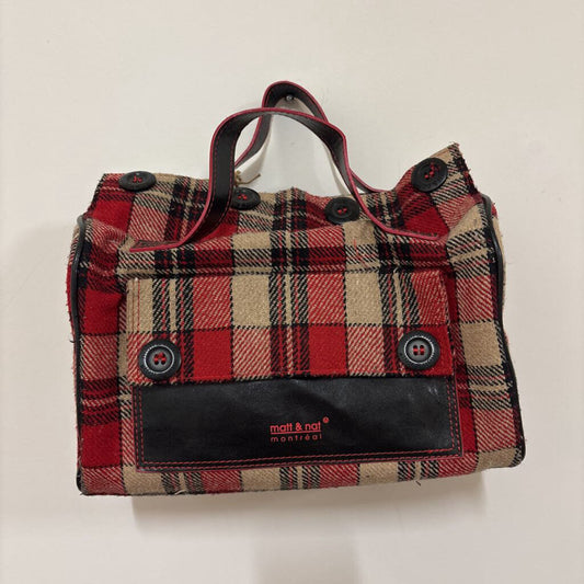 MATT & NAT PLAID HANDBAG