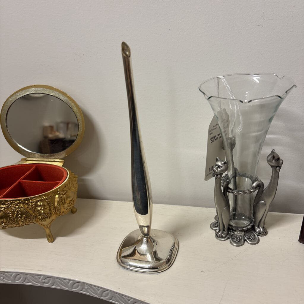 Vintage Silver Plated Single Flower Vase