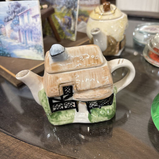 Vintage Porcelain English Cottage Teapot Decorative