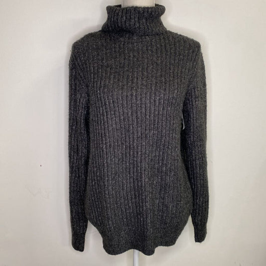 ASPEN - GREY KNIT TURTLENECK SWEATER