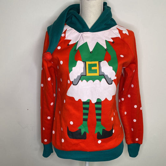 URBAN HERITAGE - ELF HOODED CHRISTMAS SWEATER