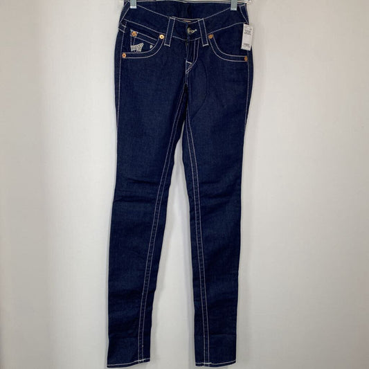 TRUE RELIGION - "JULIE" DARK WASH JEANS