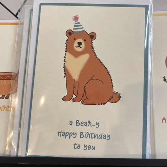 A BEAR-Y HAPPY BIRTHDAY TO YOU CARD