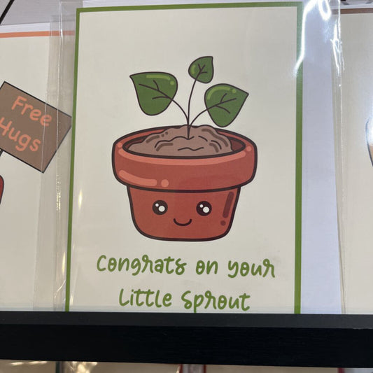 CONGRATS ON YOUR LITTLE SPROUT CARD