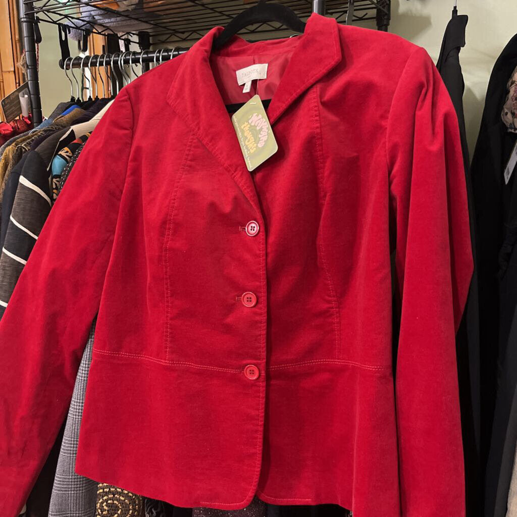 TALBOTS - RED VELVET BLAZER