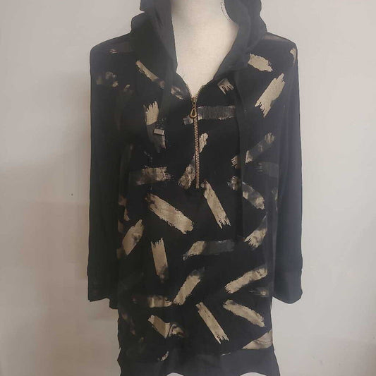 BLACK & GOLD HOODIE