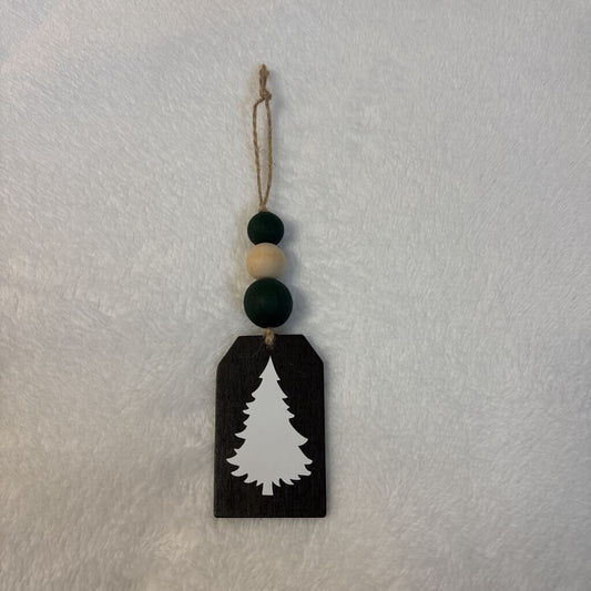 Tree chalkboard x mas tag