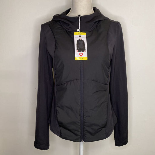 TUFF ATHLETICS - BLACK THIN ZIP-UP ATHLETIC JACKET