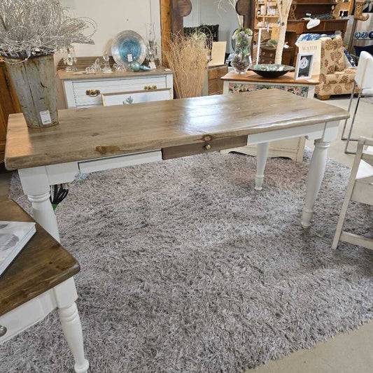NEWLY REFINISHED DESK - WHITE
