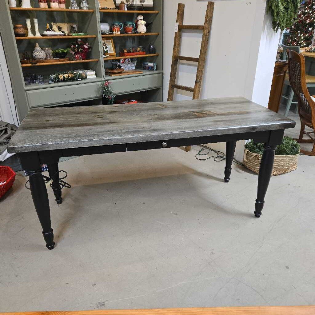 NEWLY REFINISHED DESK - BLACK