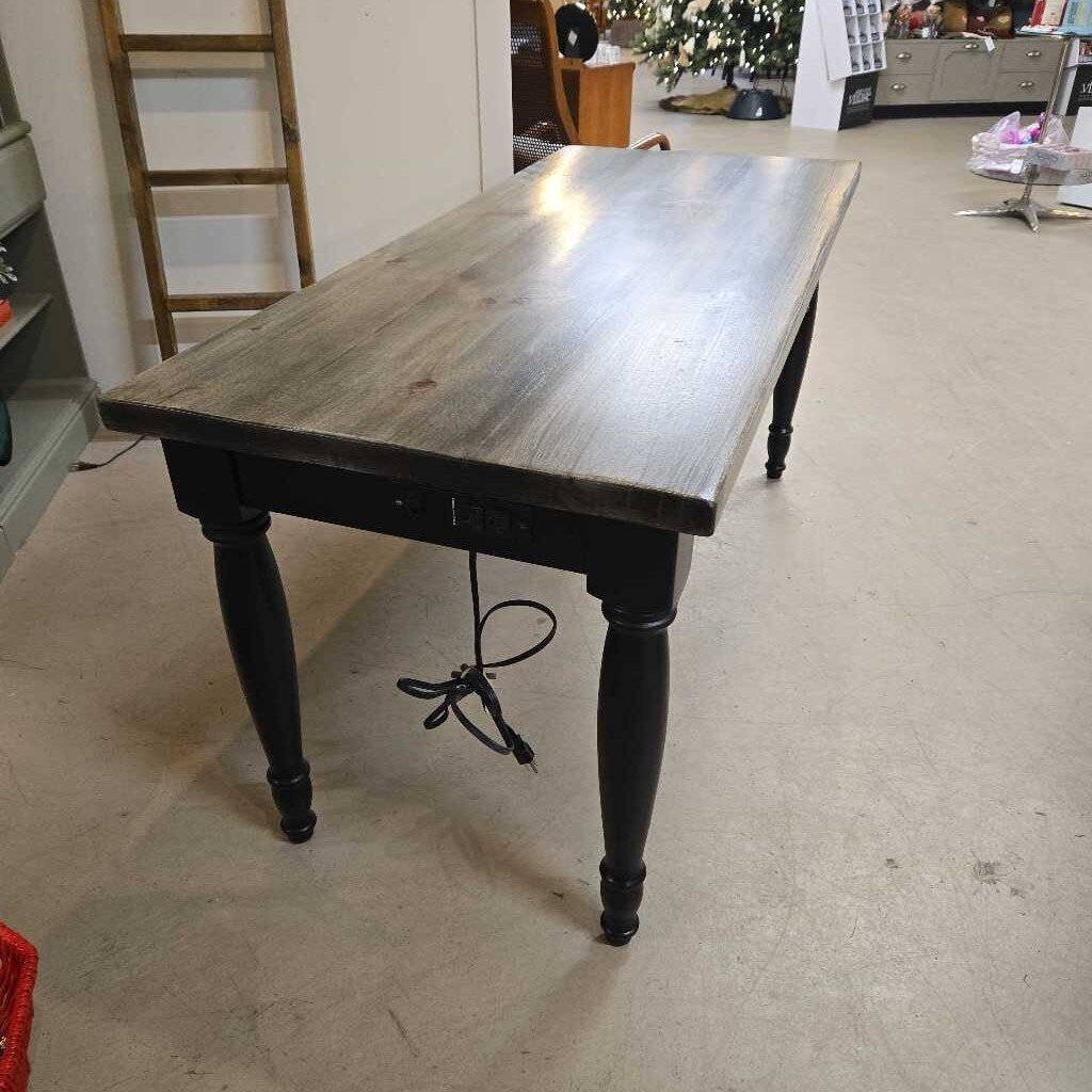 NEWLY REFINISHED DESK - BLACK