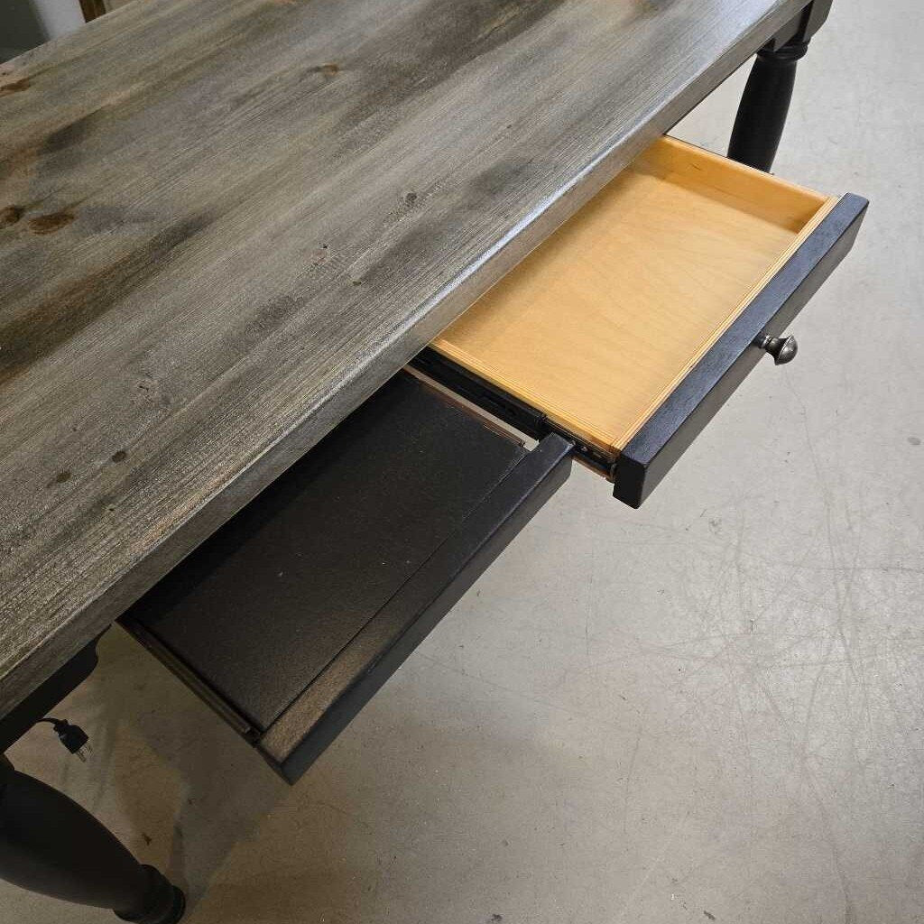 NEWLY REFINISHED DESK - BLACK