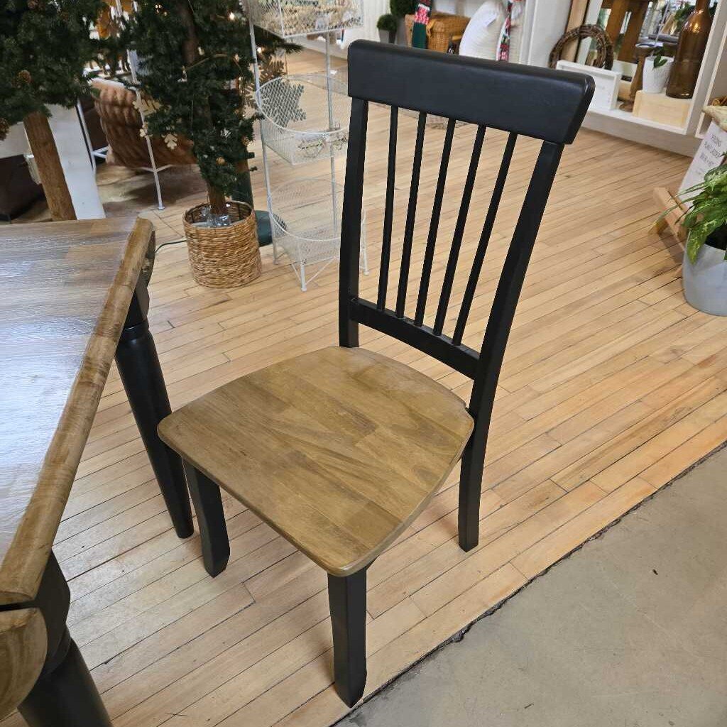 NEWLY REFINISHED DROP LEAF TABLE + 2 CHAIRS