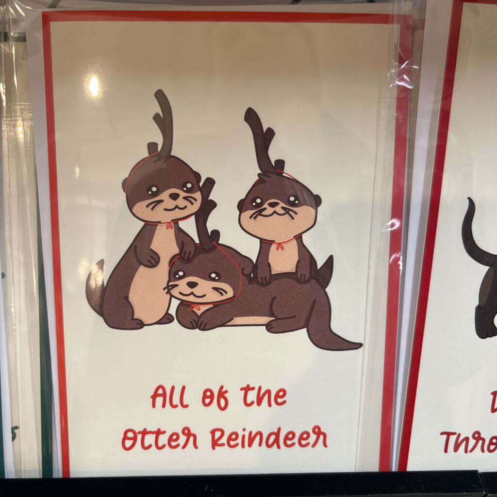 ALL OF THE OTTER REINDEERS CARD