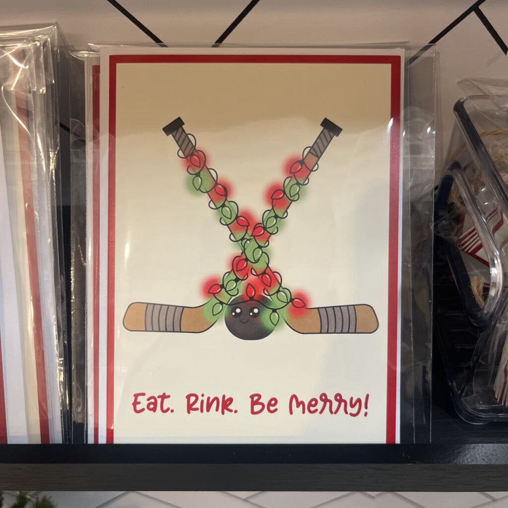 EAT, RINK, BE MERRY CARD