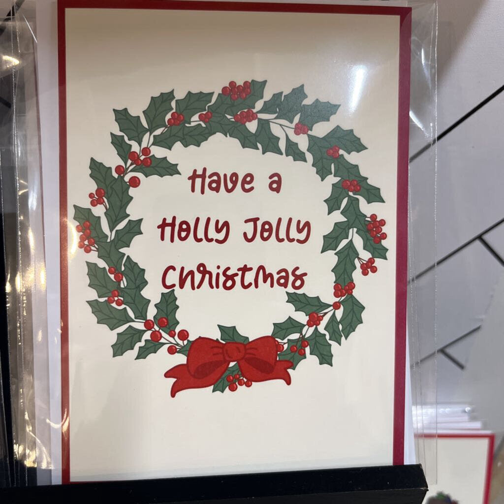 HAVE A HOLLY JOLLY CHRISTMAS CARD