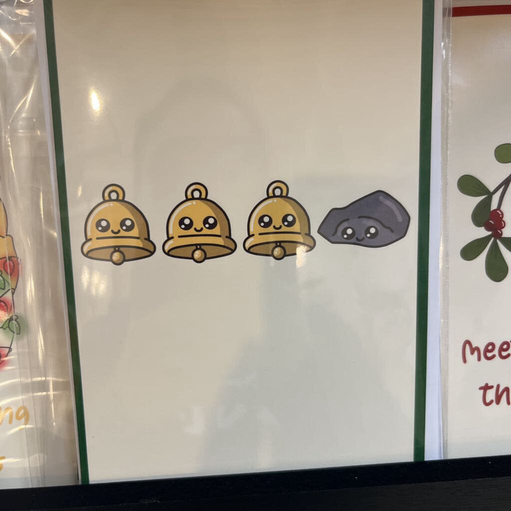 JINGLE BELLS, JINGLE BELLS, JINGLE BELLS, ROCK CARD