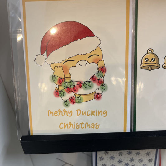 MERRY DUCKING CHRISTMAS CARD