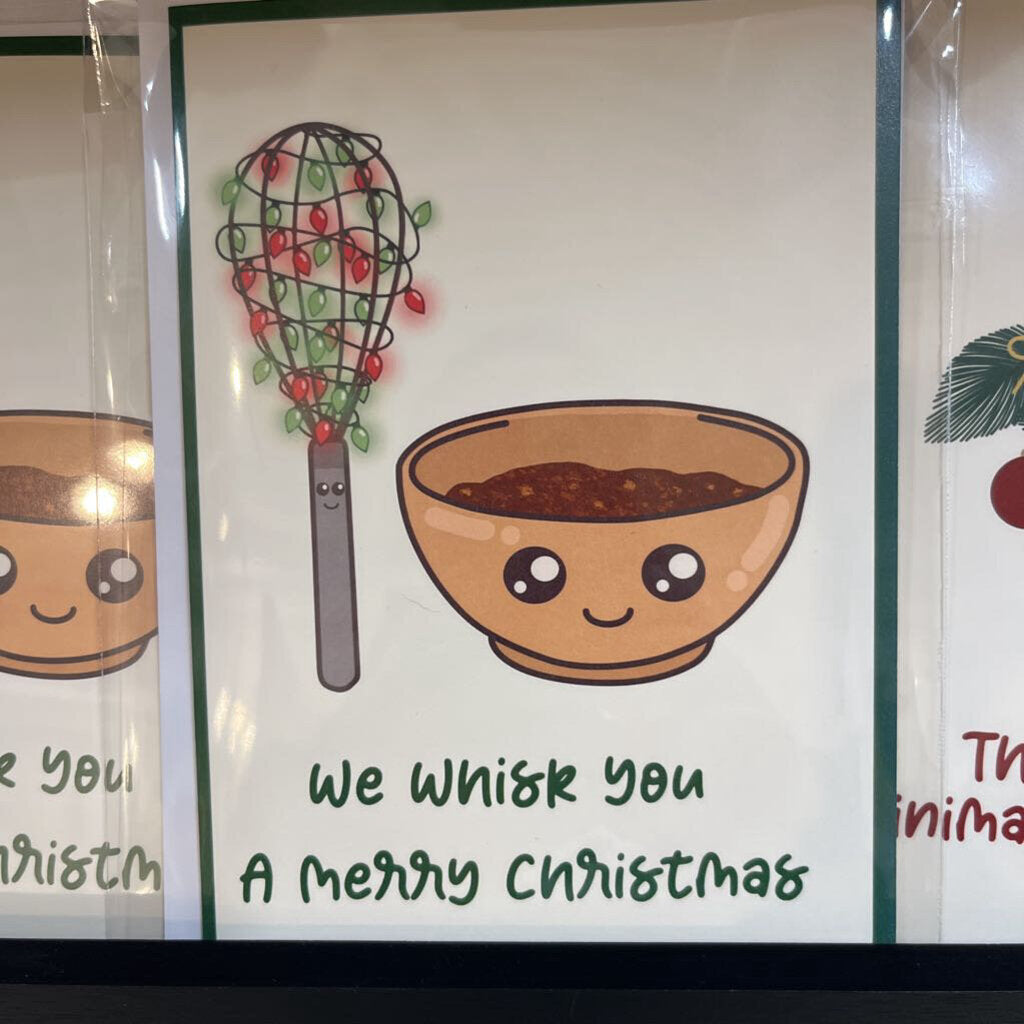 WE WHISK YOU A MERRY CHRISTMAS CARD