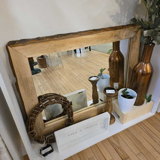 NEWLY MADE LIVE EDGE MIRROR
