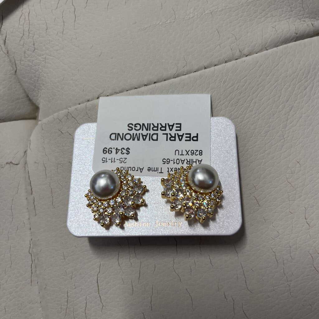 PEARL DIAMOND EARRINGS