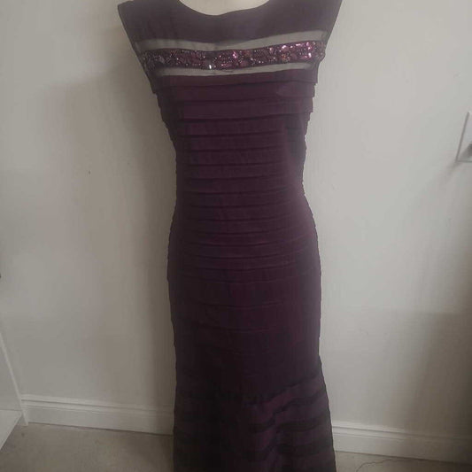 PURPLE LONG EVENING DRESS