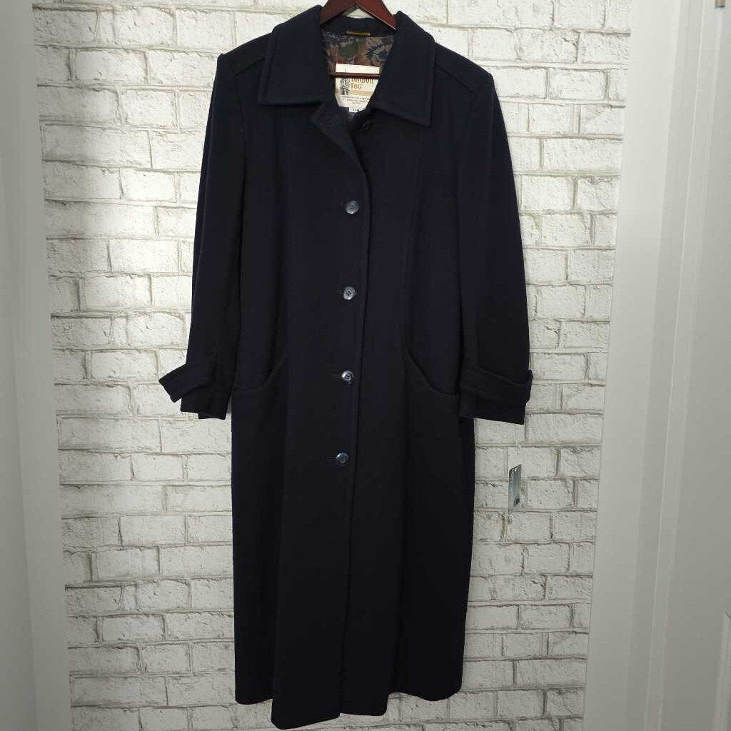 Vintage London Fog Navy Wool Coat 12M