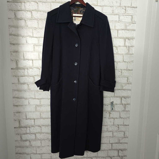 Vintage London Fog Navy Wool Coat 12M