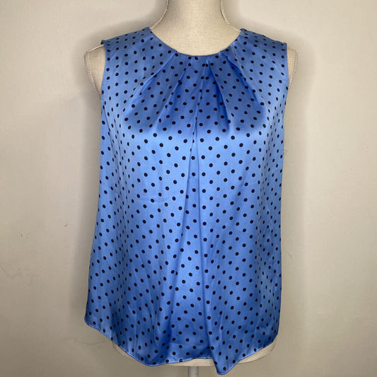 JONES NEW YORK - BLUE W/ BLACK DOTS TANK TOP