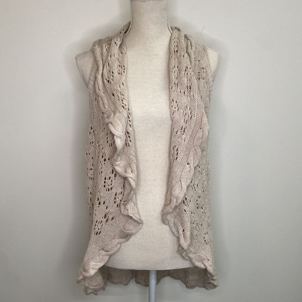 TRIBAL - BEIGE KNIT SWEATER VEST