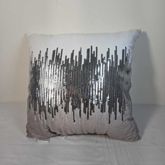 SILVER SEQUIN PILLOW