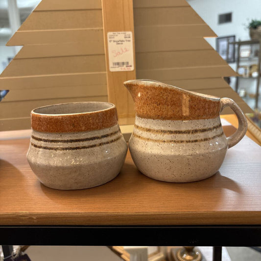 MCM Pottery Craft Cream and Sugar Set