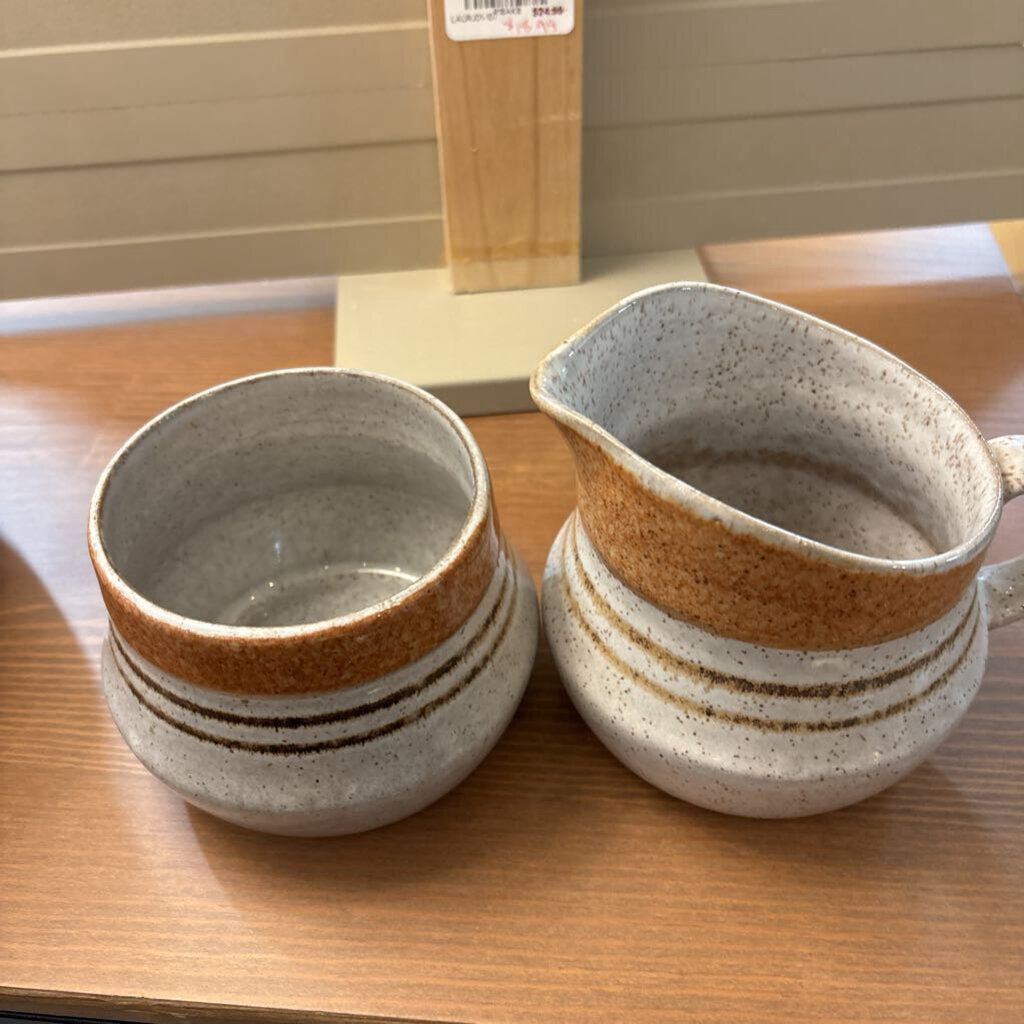 MCM Pottery Craft Cream and Sugar Set