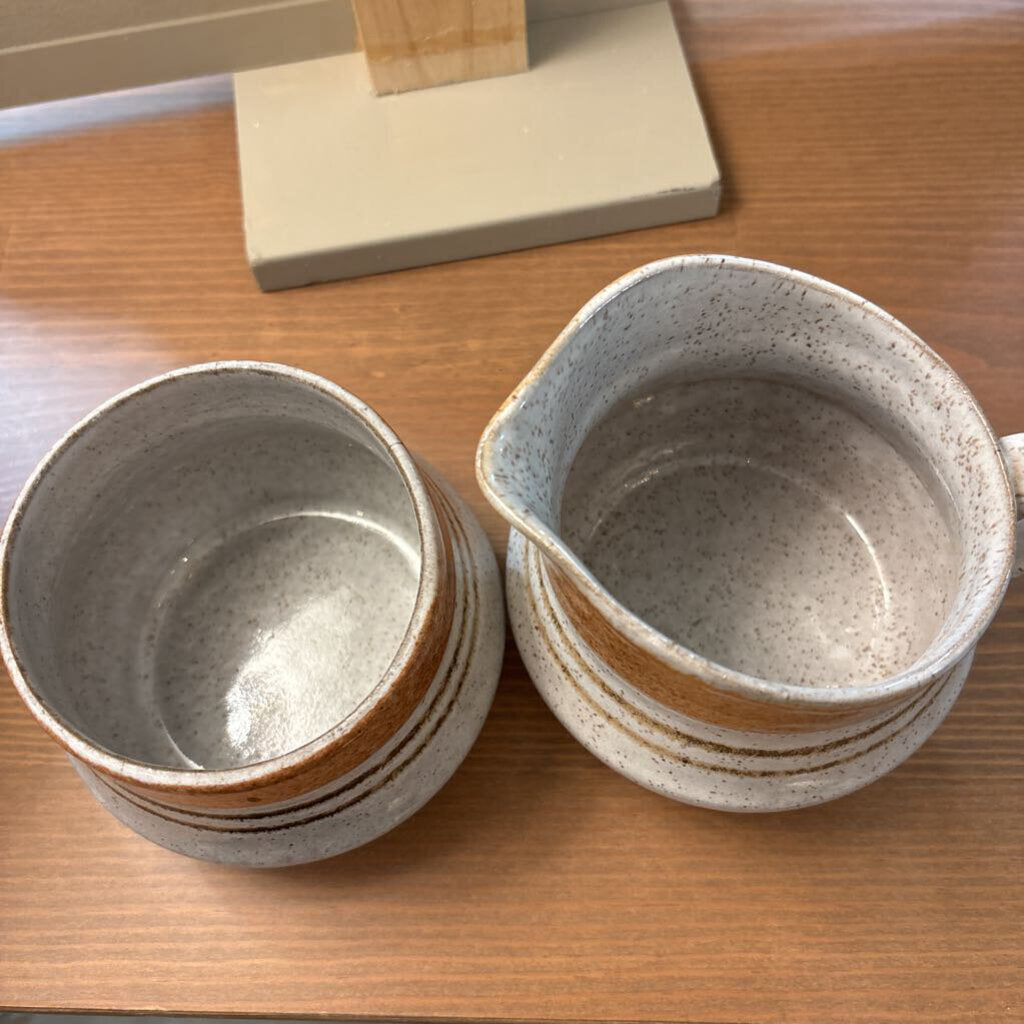 MCM Pottery Craft Cream and Sugar Set