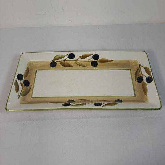 BOWERING SQ PLATE W/ OLIVES