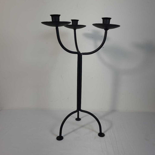 BLACK IRON CANDLE STICK