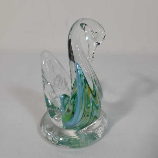 HAND BLOWN SWAN