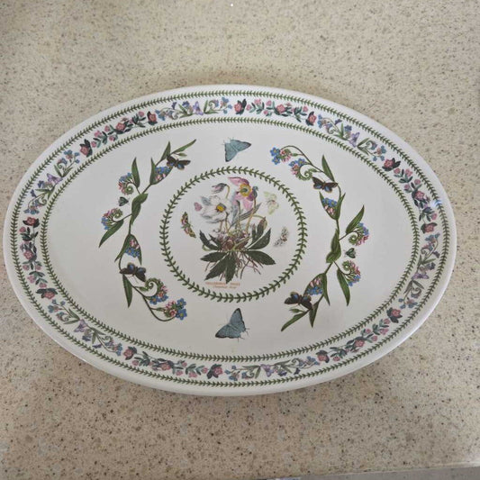 15" PORTMEIRION BOTANIC GARDEN OVAL PLATTER