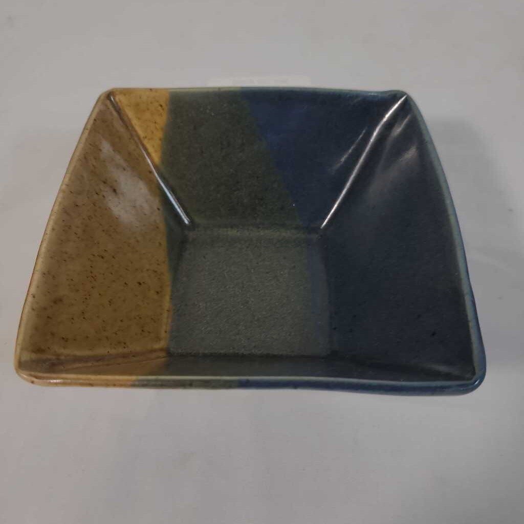 SQ BLUE CERAMIC DISH