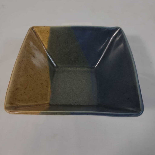 SQ BLUE CERAMIC DISH