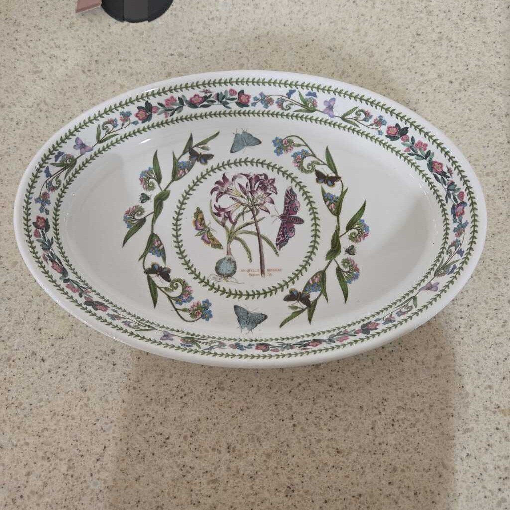 14" PORTMEIRION BOTANIC GARDEN OVAL DISH