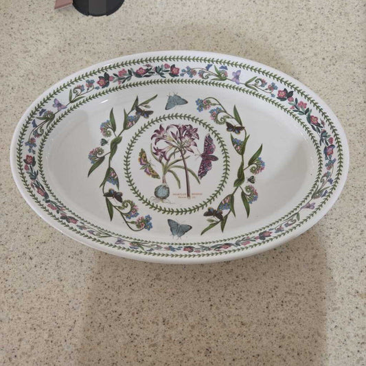 14" PORTMEIRION BOTANIC GARDEN OVAL DISH