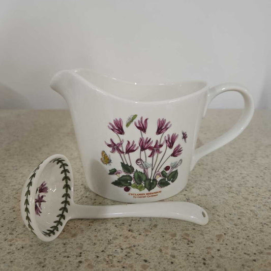 PORTMEIRION BOTANIC GARDEN SAUCE JUG & LADLE