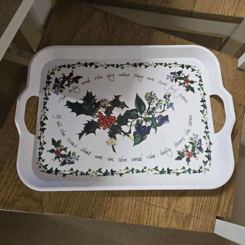 PORTMEIRION THE HOLLY & THE IVY TRAY