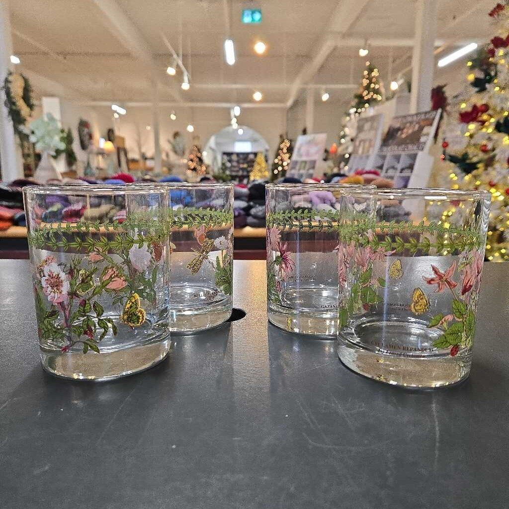 S/4 PORTMEIRION BOTANIC GARDEN GLASSES