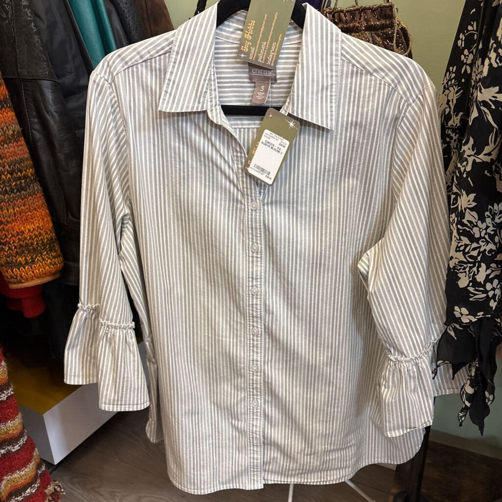 CHICO'S - 3/4 SLEEVE BLOUSE
