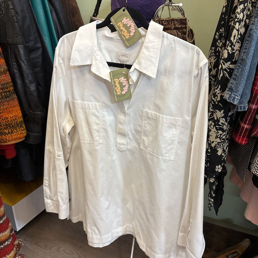 CHICO'S - LONG SLEEVE CLASSIC BLOUSE