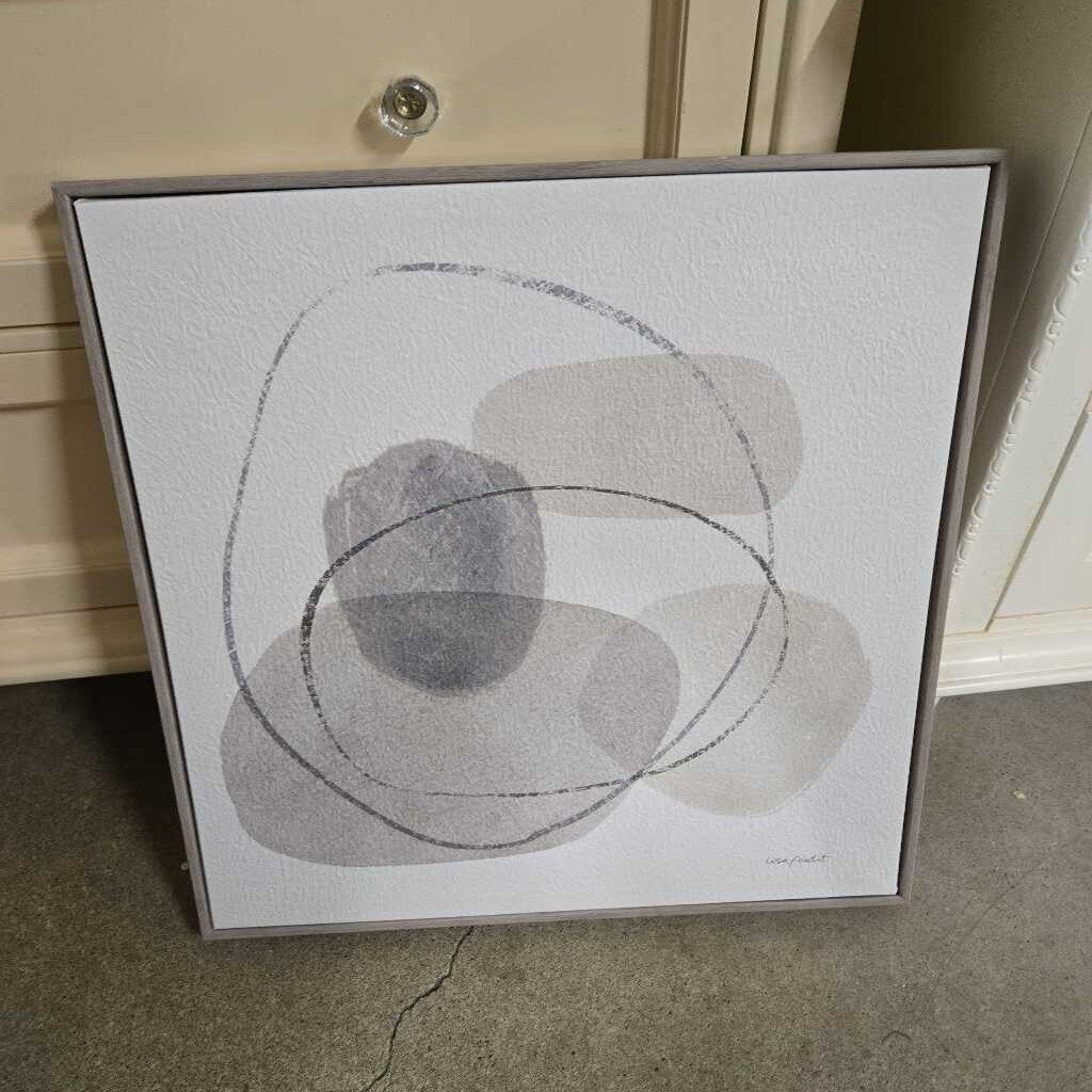 NEUTRAL FRAMED CANVAS A