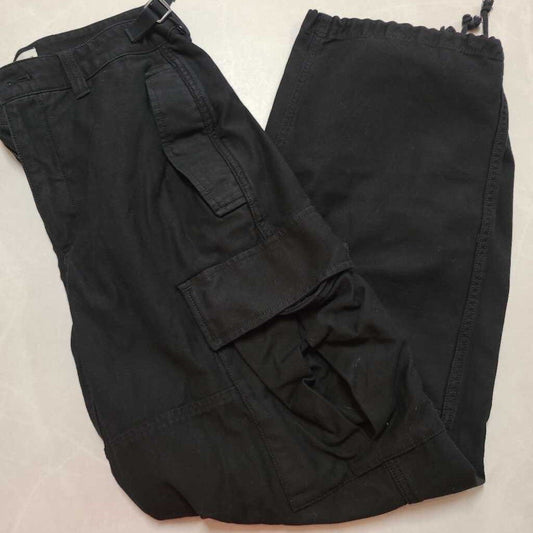 BLACK CARGO PANTS