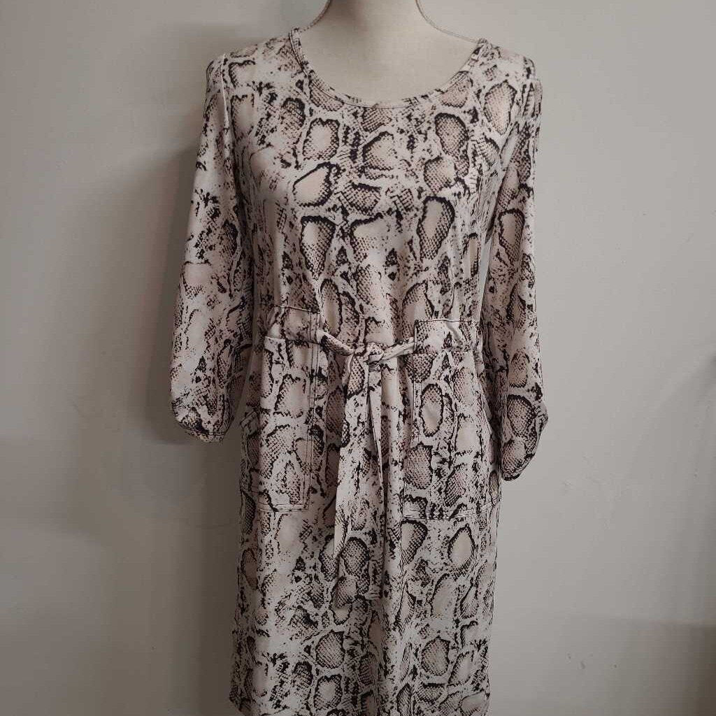 SNAKE PRINT DRESS